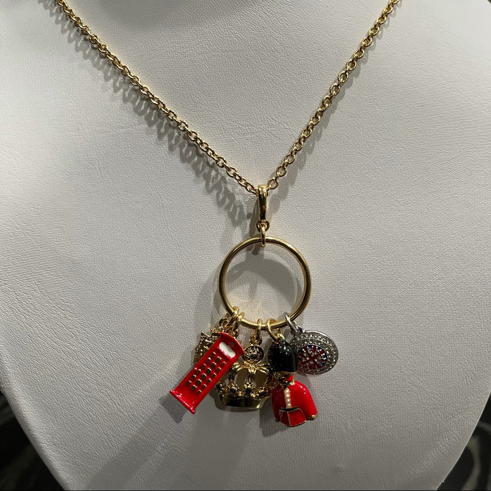 Talbots Gold Tone Chain with British Charms